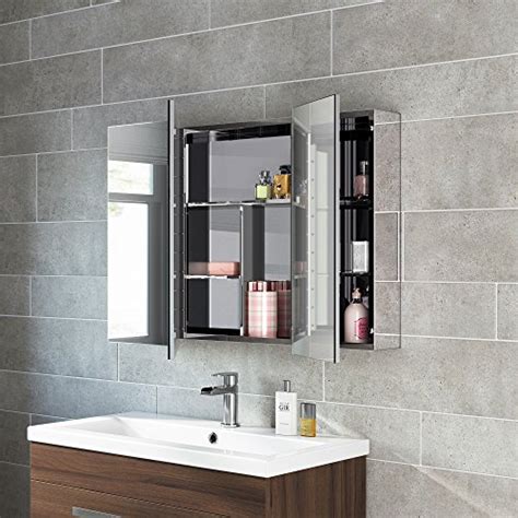 stainless steel bathroom mirror cabinet|cabinet for alongside bathroom mirror.